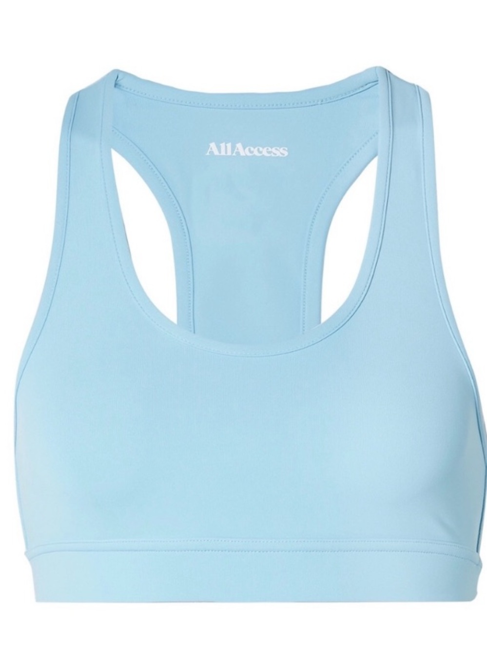 All access front row sports bra. Sky blue. Small